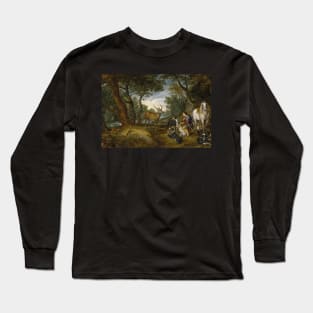 The Vision of St Hubert by Jan Bruegel and Peter Paul Rubens Long Sleeve T-Shirt